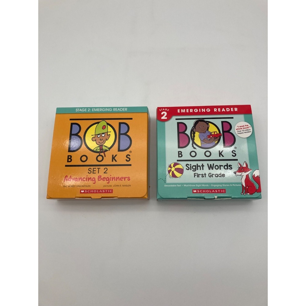Bob Books Stage 2 Lot Set 2 Advancing Beginners Sight Words 1st Grade Complete